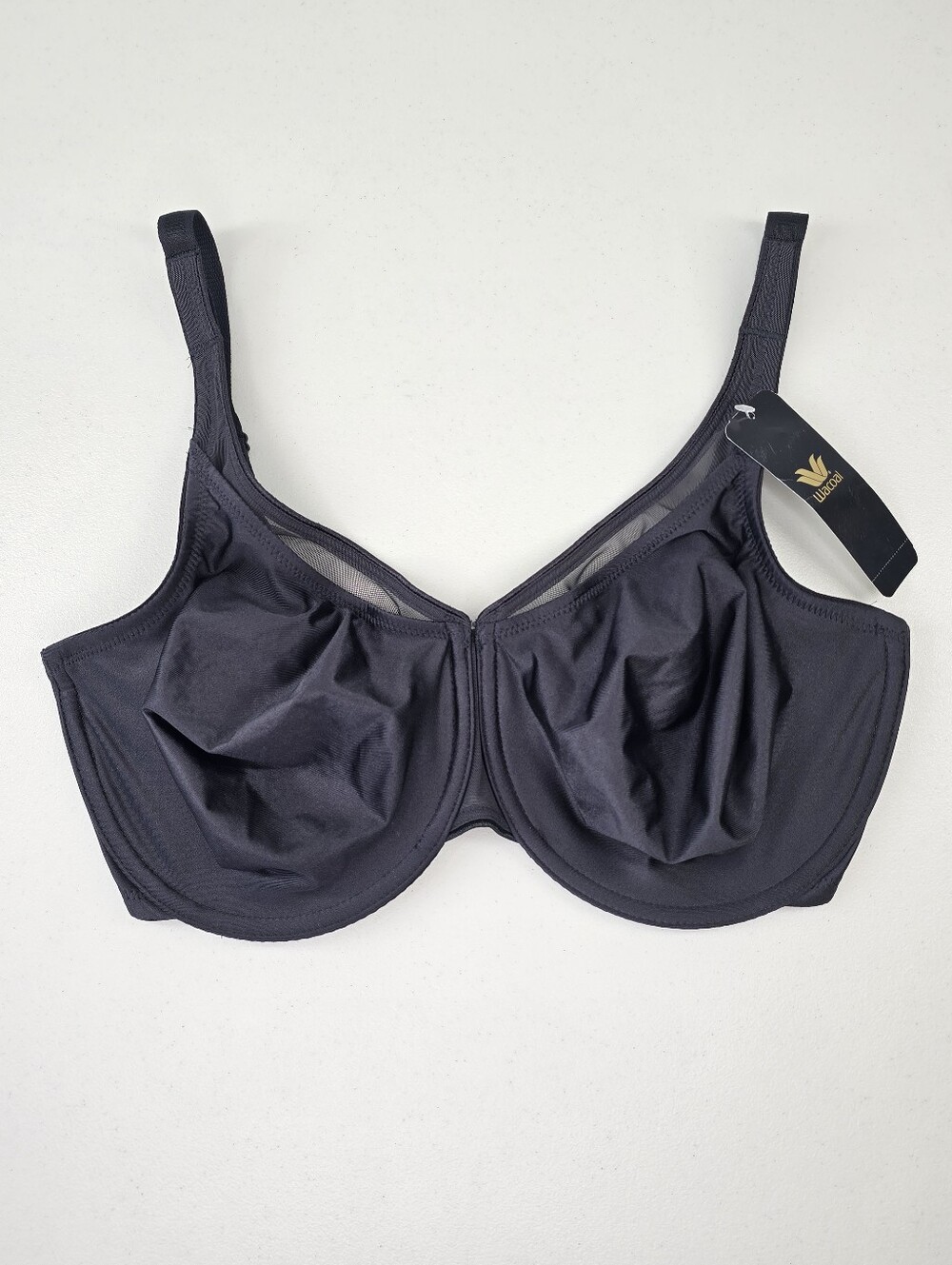 Wacoal Double Drama Bra 36DDD Black Full Coverage Seamless Underwire Unlined NWT